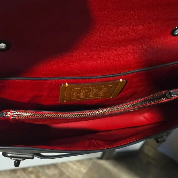 🌟👜 Coach 1941 Swagger Patchwork Prairie Rivets. Chain Crossbody Strap. - Picture 14 of 16